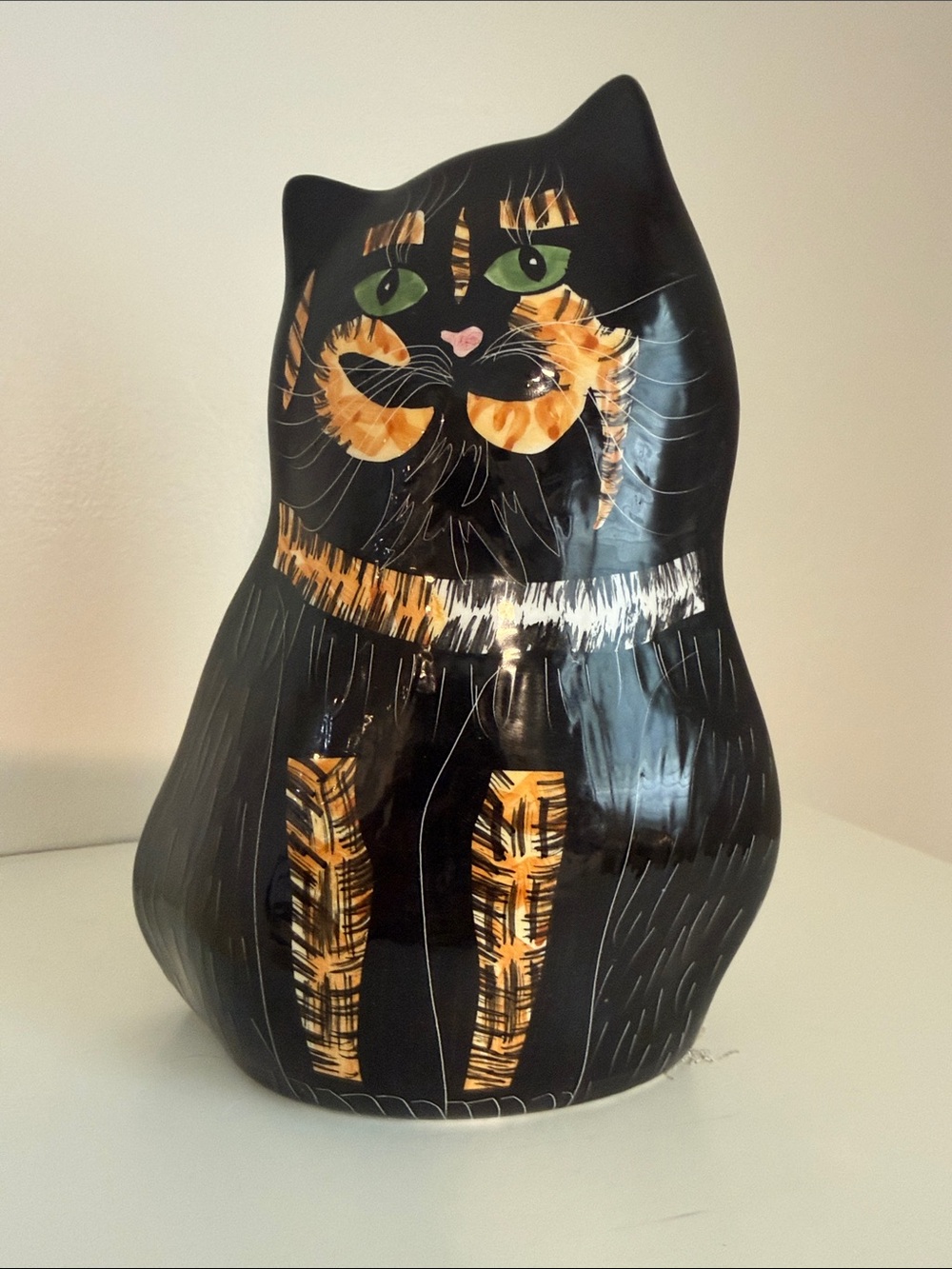 Cat Vase 1980 vintage
